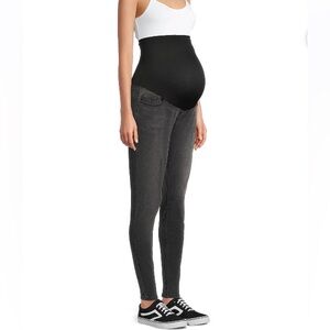 NWT Maternity Comfort Belly Band Skinny Jeans Black 8-10 women’s